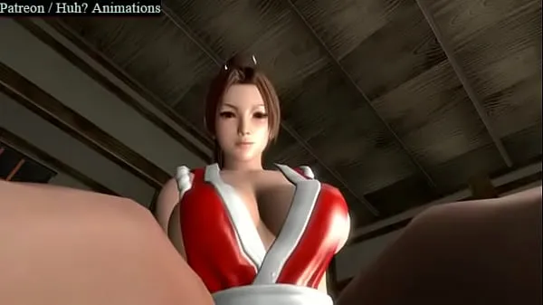 Горячие Mai Shiranui, голова, ножницы, сексуальная анимация, 2017прекрасные фильмы