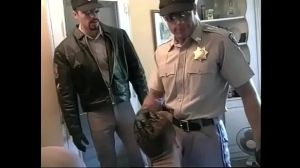 Hotte Hot cop dudes in MMM threesome sucking cock and fucking tight ass fine filmer