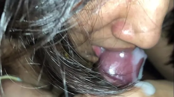 Hot Sexiest Indian Lady Closeup Cock Sucking with Sperm in Mouth fine Movies