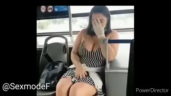 Hot Watch this girl with huge tits as she has a squirt on the bus fine Movies
