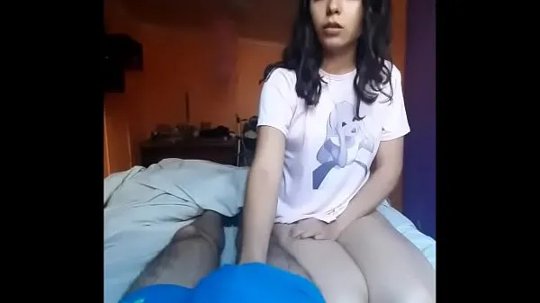 Hot She with an Alice in Wonderland shirt comes over to give me a blowjob until she convinces me to put his penis in her vagina fine Movies