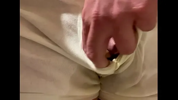 Hotte Pissing white underwear fine filmer