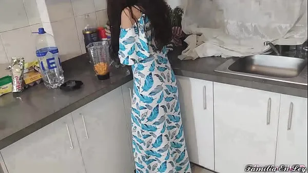 Hot My Beautiful Stepdaughter in Blue Dress Cooking Is My Sex Slave When Her Is Not At Home fine Movies