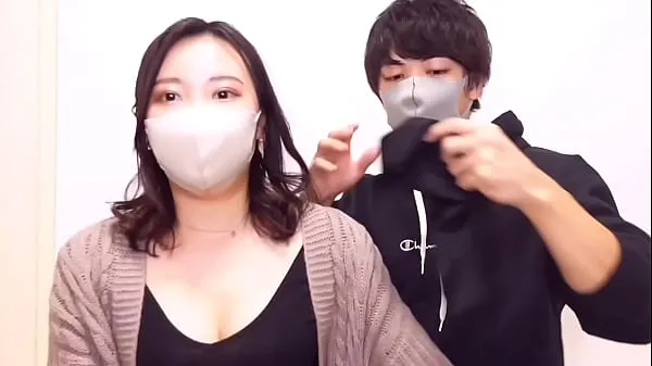 Hot Blindfold taste test game! Japanese girlfriend tricked by him into huge facial Bukkake fine Movies