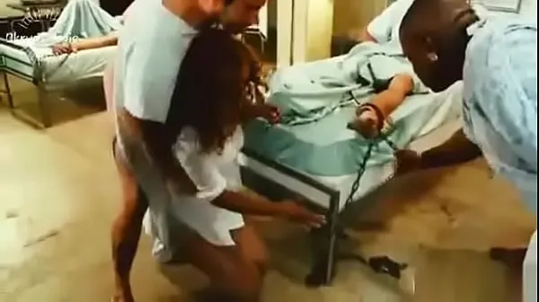 Hot Black nurse gets fucked by the occupants of the asylum fine Movies