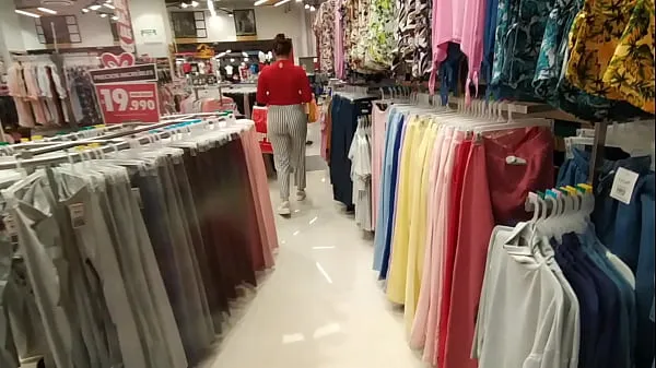 Hot I chase an unknown woman in the clothing store and show her my cock in the fitting rooms fine Movies
