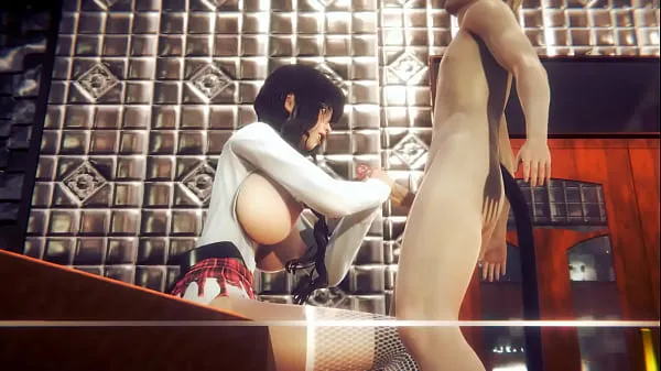 Hentai sin censura 3D - Karen masturbándose y chupando polla sin censura buenas películas calientes