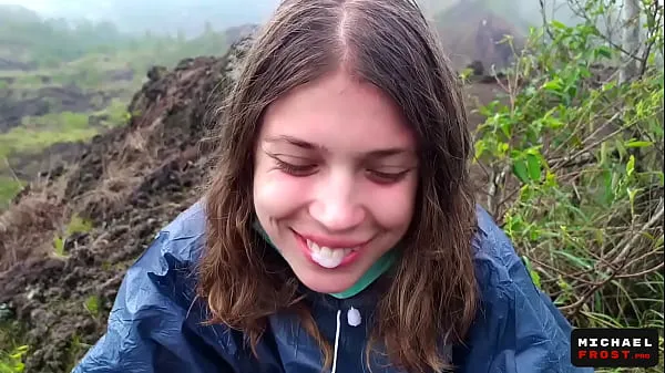 Hot The Riskiest Public Blowjob In The World On Top Of An Active Bali Volcano - POV fine Movies