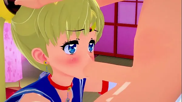 Cachonda estudiante Sailor Moon apasionadamente chupa Dick l 3D SFM hentai sin censura buenas películas calientes